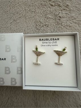 Baublebar Time to Chill Olive a Dirty Martini Stud Earrings